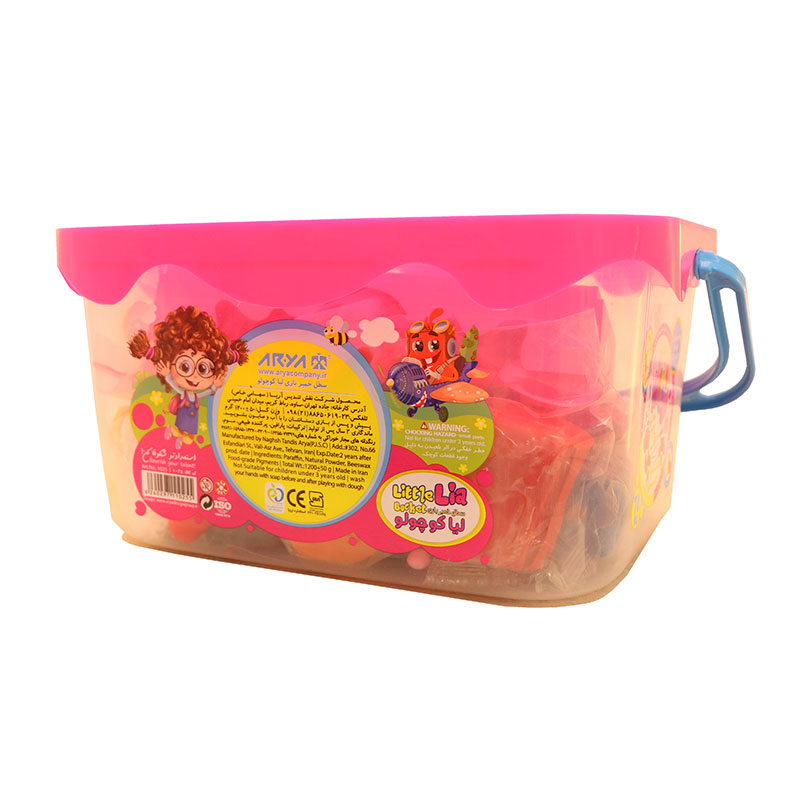 خمیر بازی سطلی بزرگ لیا کوچولو آریا  خمیر بازی سطلی بزرگ لیا کوچولو آریا